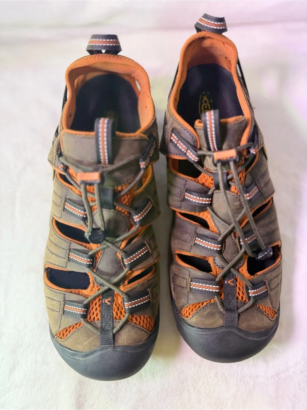 Keen Men's Brown & Orange Outdoor Hiking Sandal